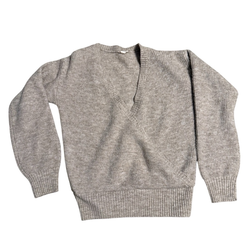 Wrap Sweater by Hem & Thread Women’s Small Light Brown and Beige EUC
